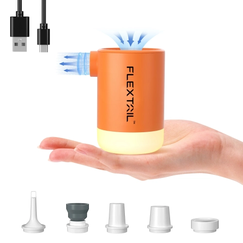 FLEXTAIL Portable Air Pump, Electric Inflator with C...