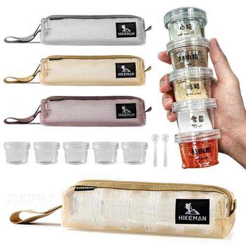 Outdoor Seasoning Box Set Camping Combination Season...