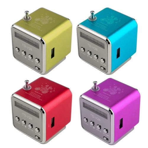 TD-V26 Mini Bluetooth Speaker with FM Radio MP3 Play...