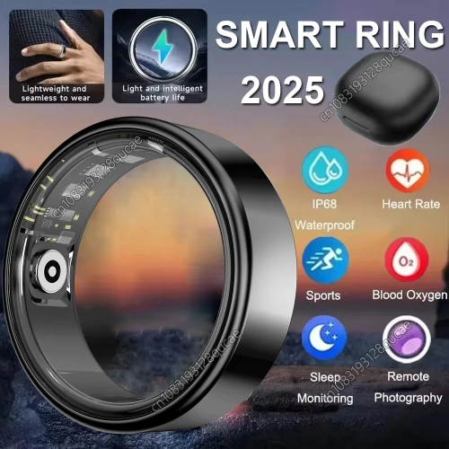 2025 New Smart Ring Heart Rate Blood Pressure Sleep ...