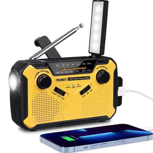 Emergency Radio AM/FM Portable Radio Solor Hand Cran...