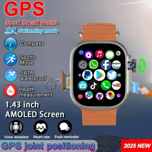 DW100 Pro 2.29-inch Amoled Smartwatch GPS WIFI With ...