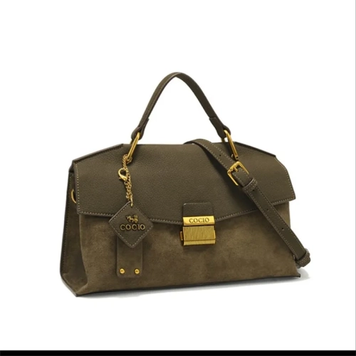 COCIO new designer matte leather high-quality lock b...