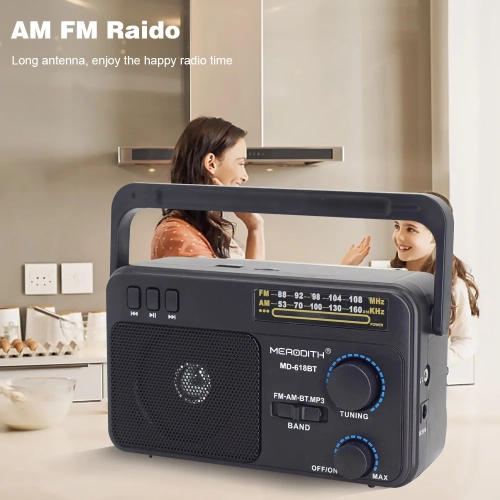 Radio AM FM Radio Transistor Short Wave Radio Powere...