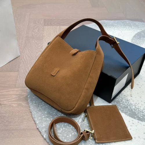 designer bucket underarm bag suede hobo luxury women...