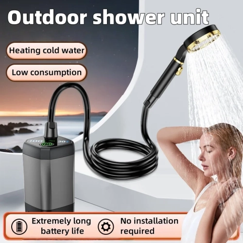 Portable Outdoor Shower Unit Bath Liquid Camping and...
