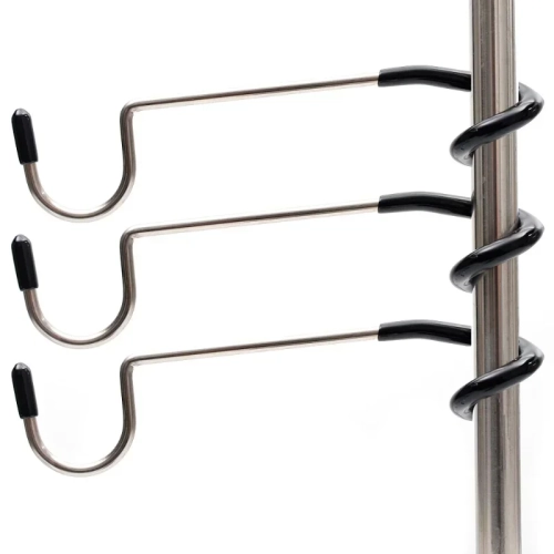 Stainless Steel Light Stand Holder Hooks Portable Te...