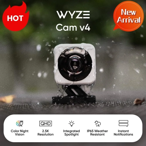 Wyze Cam v4, 2K Wi-Fi Smart Home Security Camera, In...