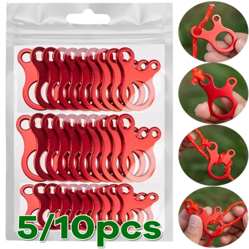 Guy Line Runner Carabiner Hook Hanger Tightener Wind...