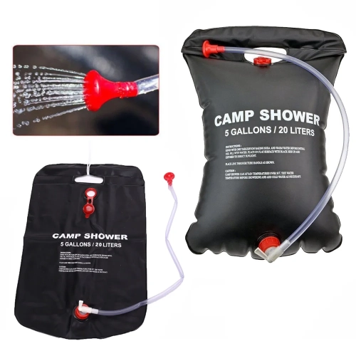 20L Portable Camping Shower Bag Outdoor Travel Hikin...