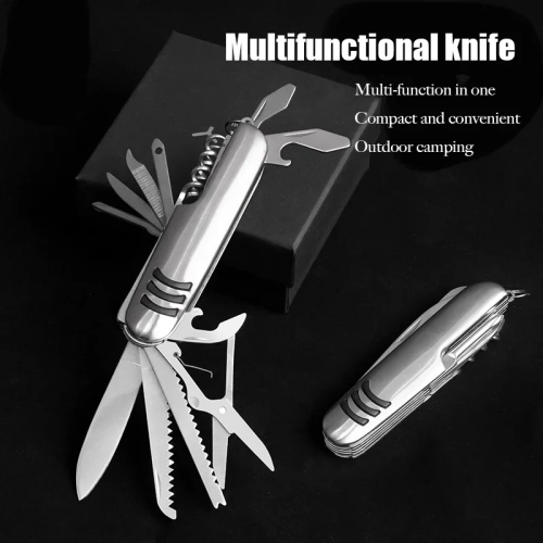 Multifunctional Pocket Knife Tool, Stainless Steel F...