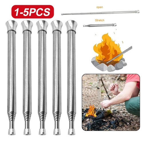 Barbecue Fire Starter and Blowing Tube, Stainless St...