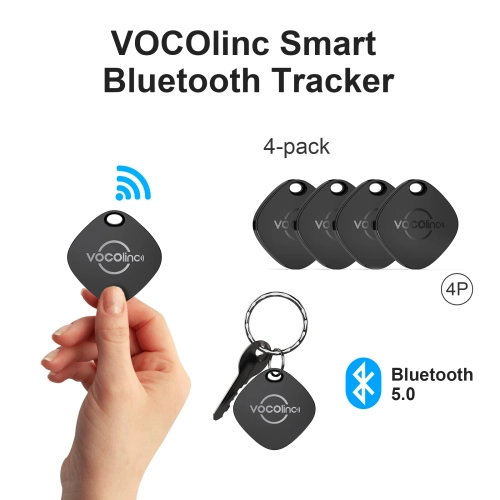 1/2/3/4Pcs VOCOlinc Mini Keychain Locator Anti-lost ...
