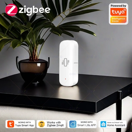 Smart ZigBee Vibration Sensor App Monitor Home Secur...