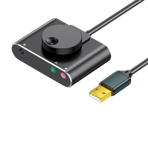 FFYY-USB External Sound Card 3.5 Mm Headset Micropho...