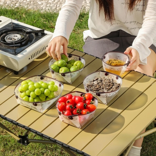 Outdoor Camping Ultralight Folding Tableware Portabl...