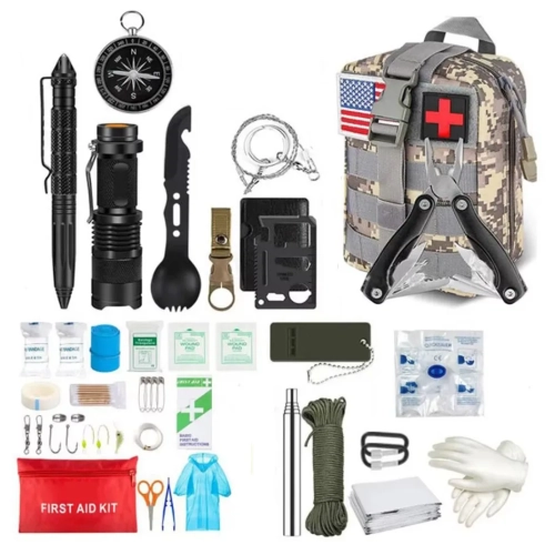 Survival First Aid Kit Survival Full Set Molle Outdo...