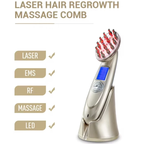 Electric Laser Hair Growth Comb Anti Hair Loss Massa...