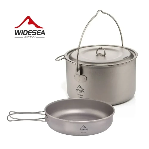 Widesea Outdoor Cooking Pot Frying Pan Picnic Kitche...