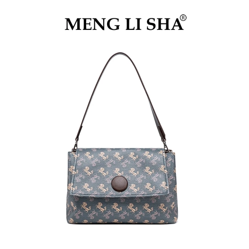 Niche high-end printed one-shoulder underarm tote ba...