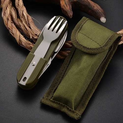 Outdoor Cutlery 7 in 1 Multifunctional Portable Knif...
