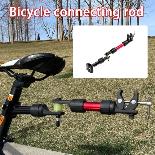 Bicycle Stroller Pole Aluminium Alloy Clamp Head Out...