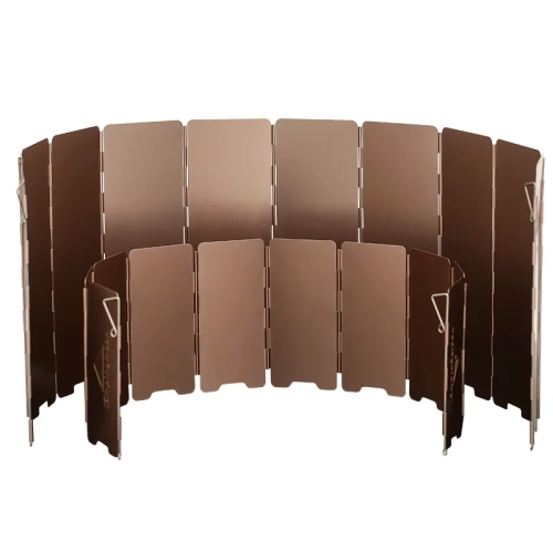 10 Plates Bronze-coloured Folding Outdoor Camping Ga...