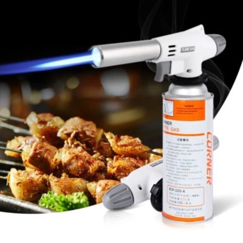 Outdoor Flame Gun Portable Barbecue Gas Burner Adjus...