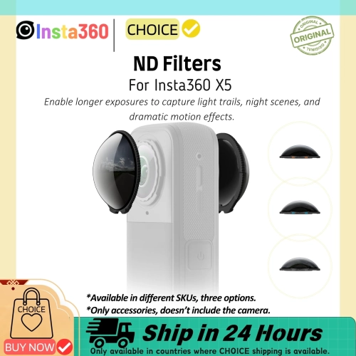Insta360 X5 ND Filters ND16 ND32 ND64 Cinematic Moti...