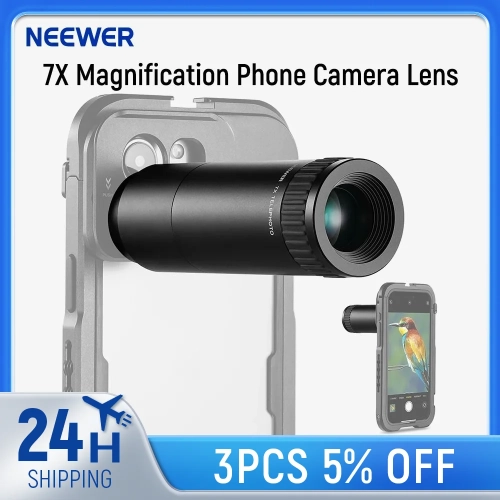 NEEWER HD Telephoto Lens for Phone Camera 7X Magnifi...