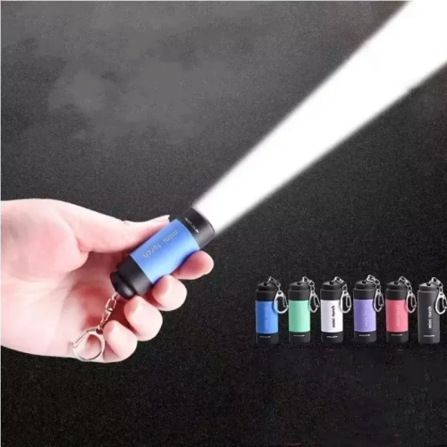 Led micro pocket flashlight portable USB rechargeabl...