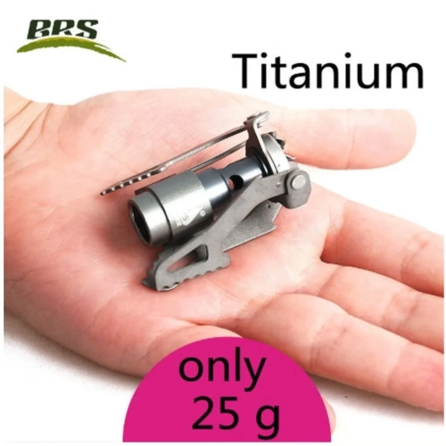 BRS-3000T Titanium Mini Camping Gas Burners 25g One-...
