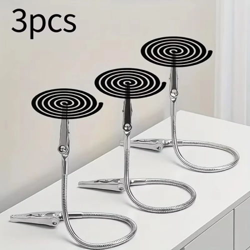 3Pcs Stainless Steel Mosquito Coil Holder – Adjustab...