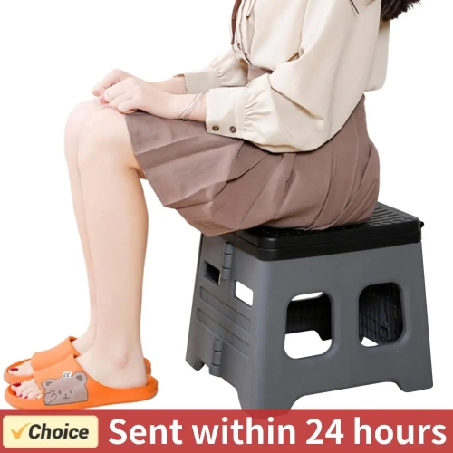 Portable Camping Toilet with Lid Foldable Outdoor Ca...