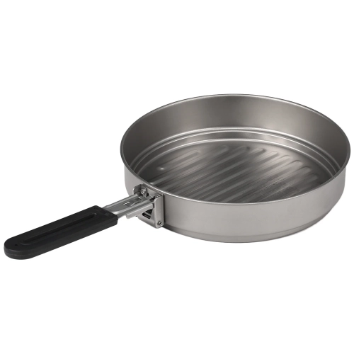Lixada 1100ml Titanium Fry Pan Ultralight Grill Fryi...