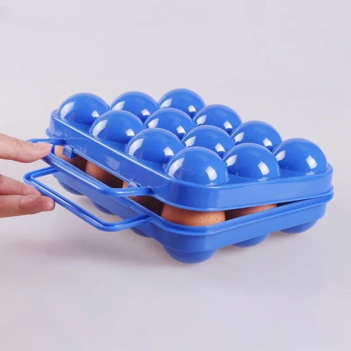 2/4/6/12 Grid Egg Storage Box Portable Egg Holder Co...