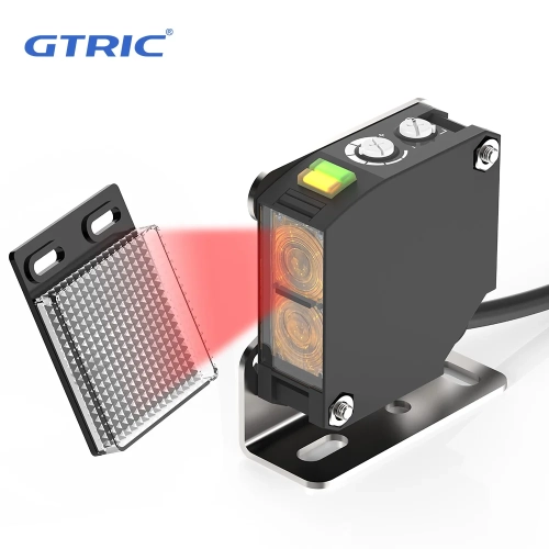 GTRIC Photoelectric Sensor E3JK-RR12 Retro-reflectiv...