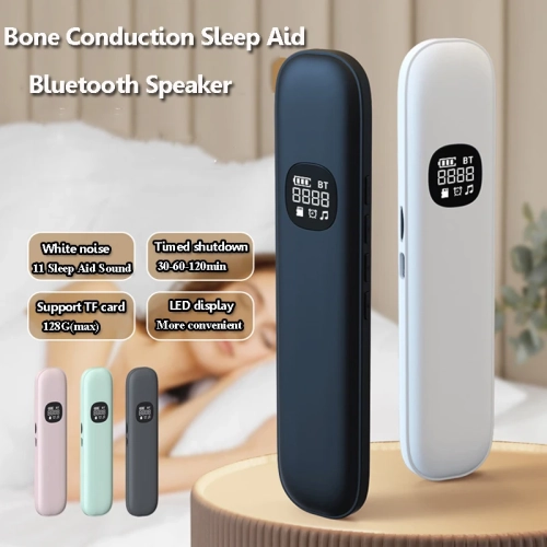 Under Pillow Bone Conduction Bluetooth Speaker White...
