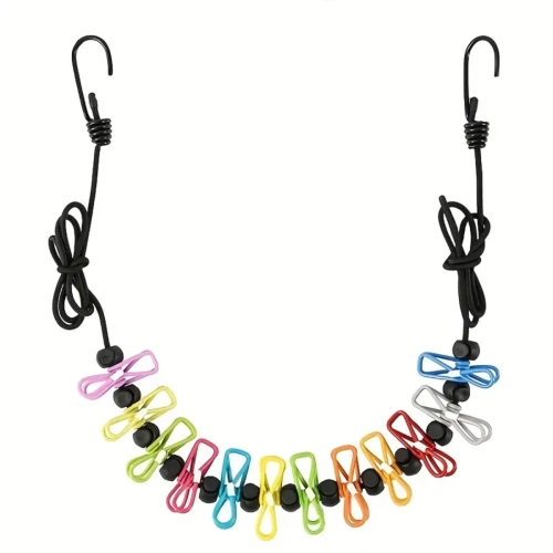 1 x Retractable Portable Travel Clothesline, Clothes...