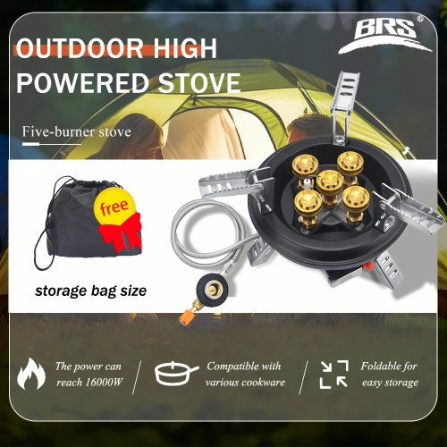 BRS-201A Portable Camping Gas Stove 16000W High Pres...