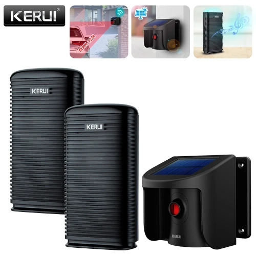 KERUI Wireless Solar Driveway Alarm Home Security Wa...