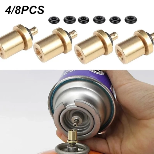 4/8pcs Gas Refill Adapter Outdoor Camping Cylinder G...