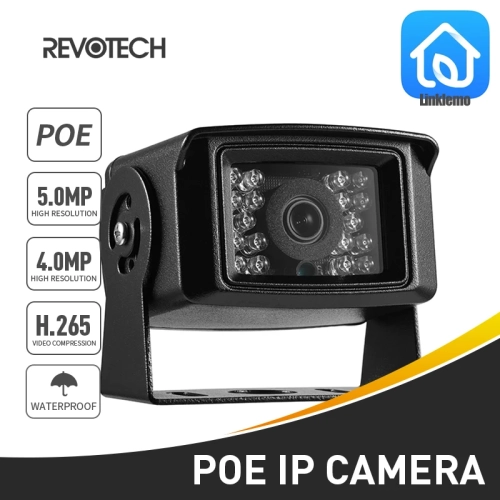 Revotech Mini Waterproof POE IP Camera 5MP 4MP Ultra...