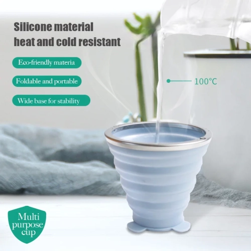 180ML Portable Silicone Folding Water Cup Outdoor He...