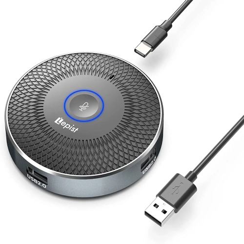 Conference Microphone, Portable 3-in-1 USB Computer ...