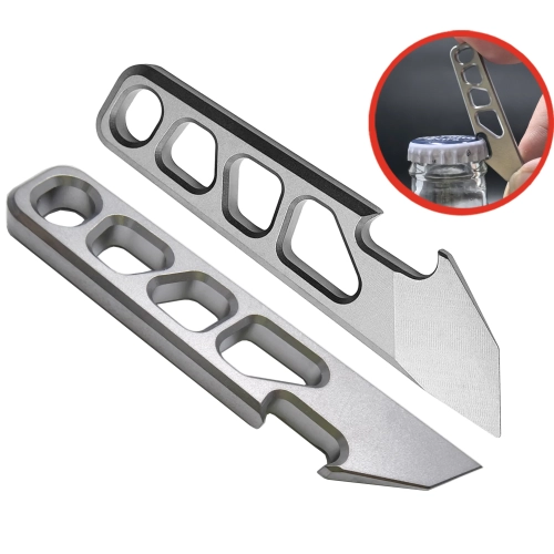 Mini titanium alloy multi-function crowbar Outdoor g...