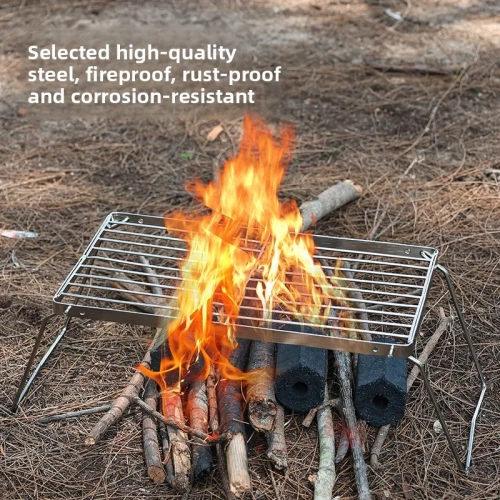 Outdoor Striped Stainless Steel Alcohol Furnace Brac...