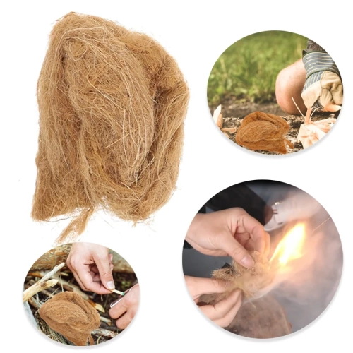 Natural Jute Fire Starter, Camping Charcoal Starter,...
