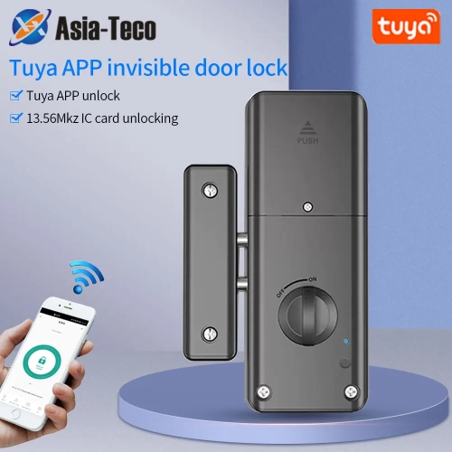 Tuya APP Remotely Control IC Card Lock Invisible Aut...