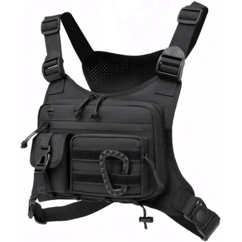 Tactical Chest Bag Men's Vest Edc Waterproof Anti-Th...